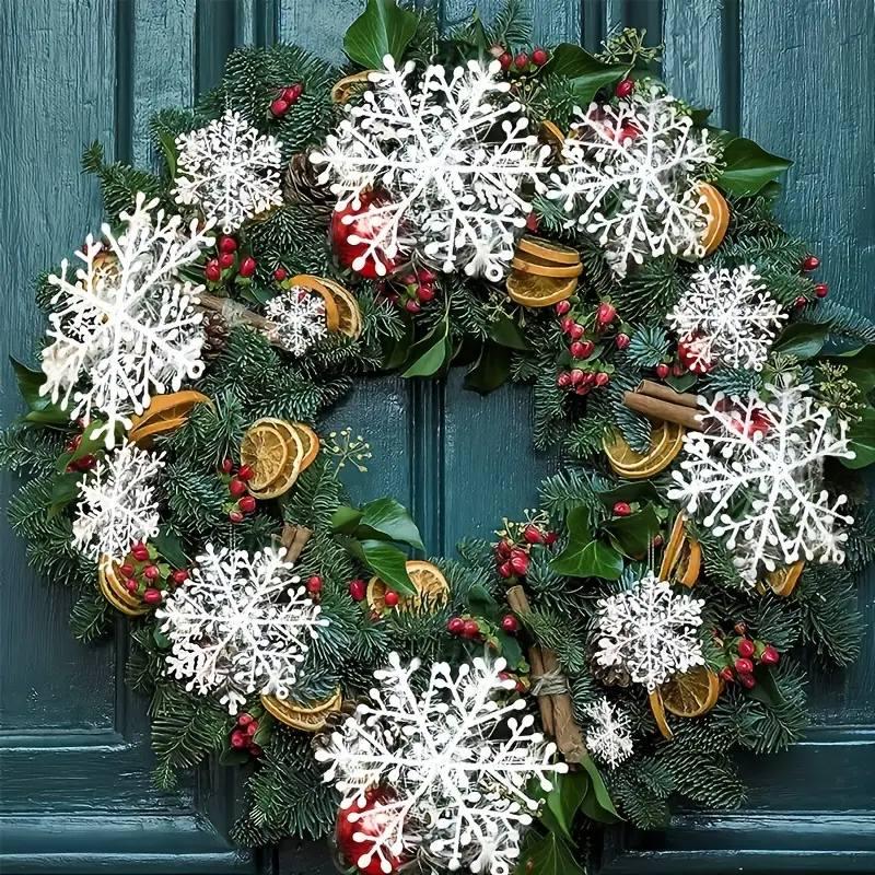 Christmas Snowflake Design Hanging Ornament, 30pcs set Snowflake Pendant, Festive & Party Supplies for Home Party Decoration