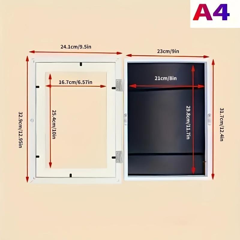 Picture Frame, 1 Count Flip Top Photo Frame, Replaceable Front Opening Frame, Home Decor for Living Room Bedroom Study Room [without Pictures]