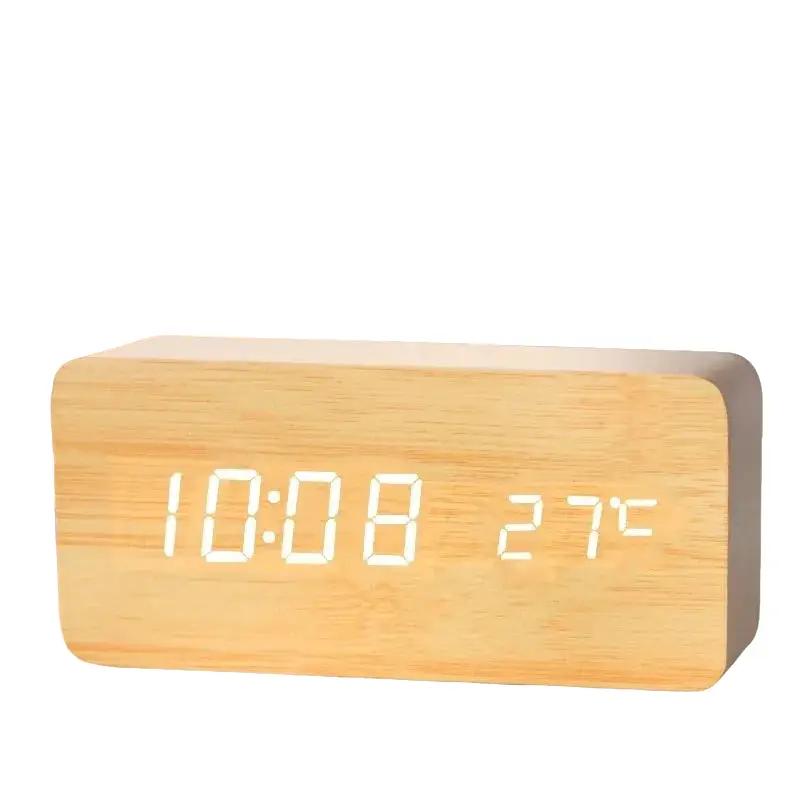 Wooden Digital Alarm Clock - Perfect for Any Room in Your House