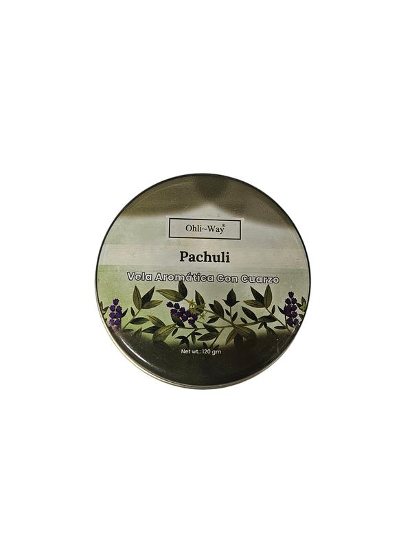 Patchouli Amber Scented Quartz Candle - 4.2oz for Purifying, Healing, and Spiritual Awakening