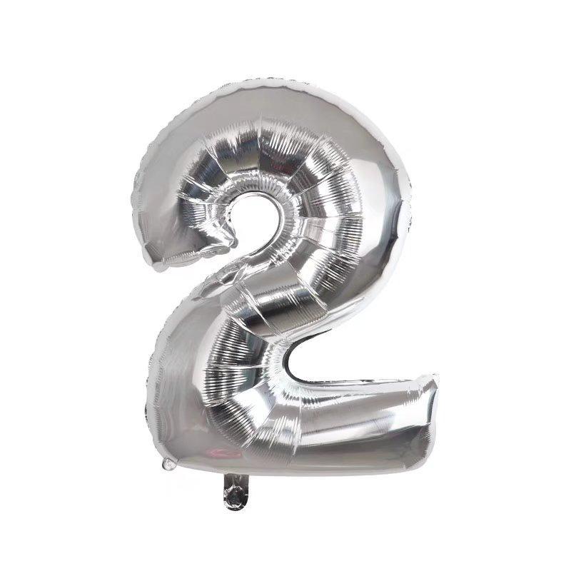 Number Shaped Balloon (1 Count), 30 Inch Nylon Balloon For Birthday Party Decoration, Party Supplies