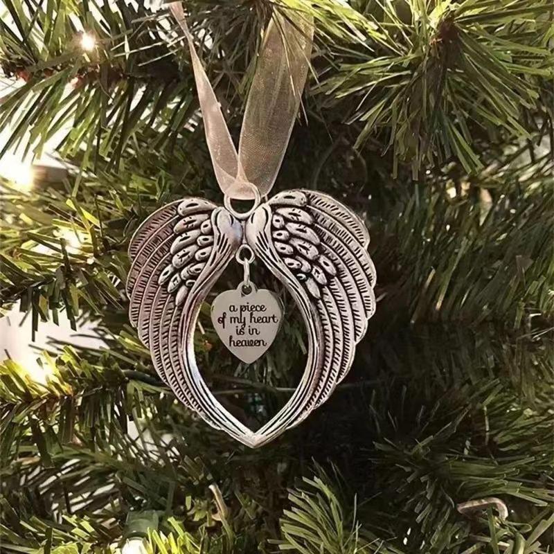 Angel Wing Design Hanging Decoration, Heart Shaped Ornament, Hanging Decor For Home Party Festival