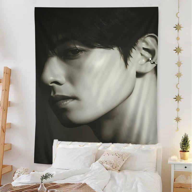 Korea Cha Eun Woo Wall Tapestry Home Decoration hippie bohemian decoration divination INS Home Decor tapestry for bedroom