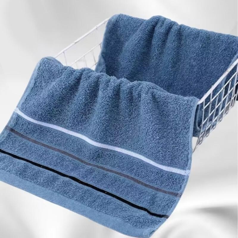 Soft Water Absorbent Towel, 3 Counts set Striped Pattern Bath Towel, Household Bathrobe for Home Bathroom, Bathroom Supplies