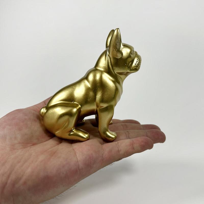 French Bulldog Shaped Resin Ornament, 1 Count Miniature Dog Statue, Home Decor for Living Room, Bedroom, Office Desk, Bookshelf, Table, Cabinet