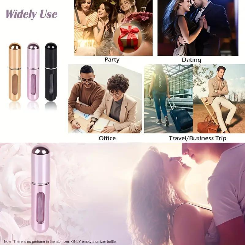 Portable Mini Refillable Perfume Atomizer Bottle, 3 12pcs Travel Perfume Atomizer, Perfume Bottle for Travel, Outing, Daily Use