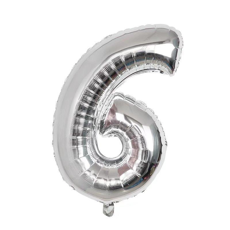 Number Shaped Balloon (1 Count), 30 Inch Nylon Balloon For Birthday Party Decoration, Party Supplies