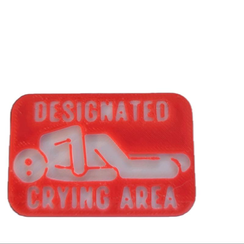 Designated Crying Area Magnet - Home Decor - Refrigerator Magnets cute fridge unique decorative magnet