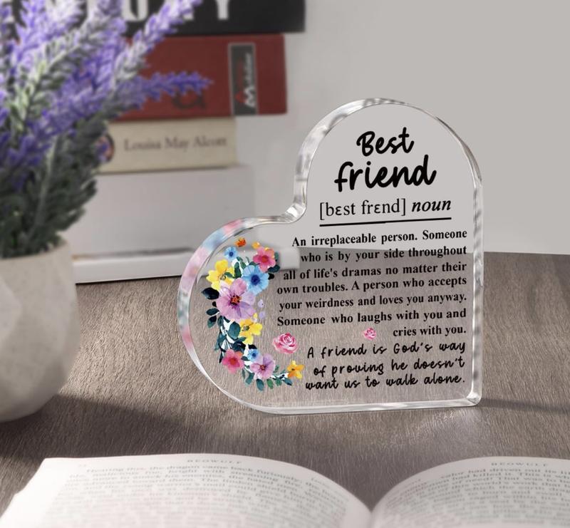 Friendship Gifts for Women Friend Birthday Gifts for Best Friend Bestie Christmas Gifts for Soul Sister Best Friend Definition Decorative Signs & Plaques