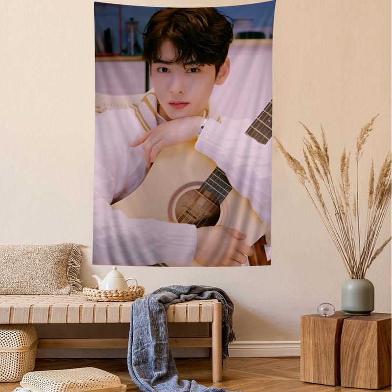 Korea Cha Eun Woo Wall Tapestry Home Decoration hippie bohemian decoration divination INS Home Decor tapestry for bedroom