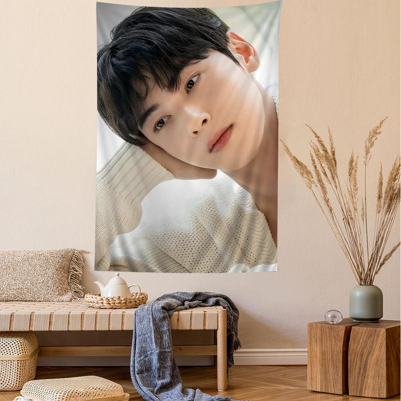 Korea Cha Eun Woo Wall Tapestry Home Decoration hippie bohemian decoration divination INS Home Decor tapestry for bedroom