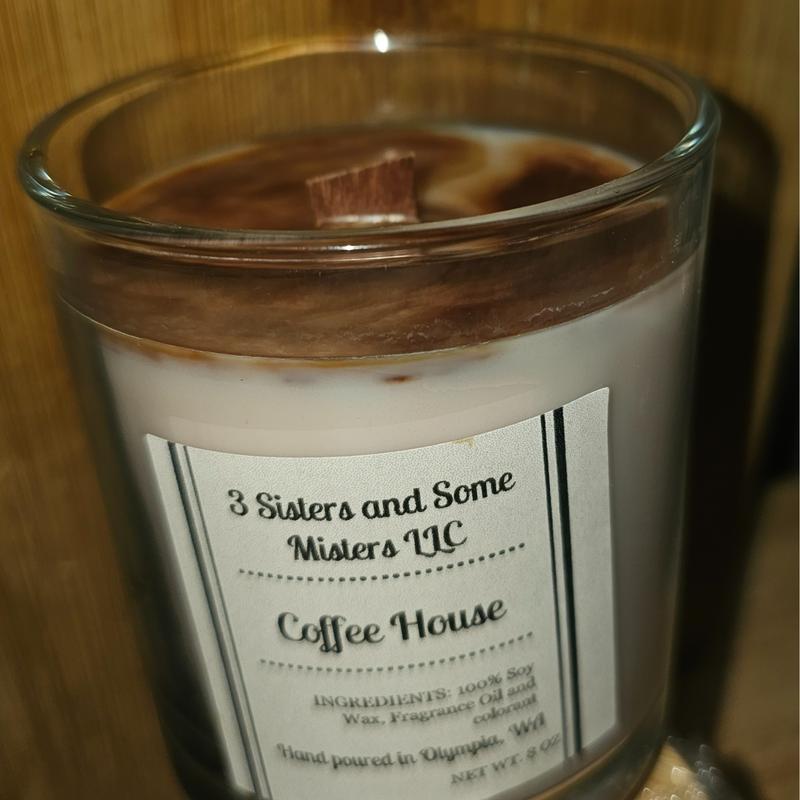 100% Soy Wax Candles Wood Wick