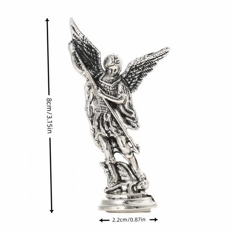 Saint Michael Archangel Statue, 1 Count Home Decorative Figurine, Desktop Display Decor for Living Room Bedroom Office