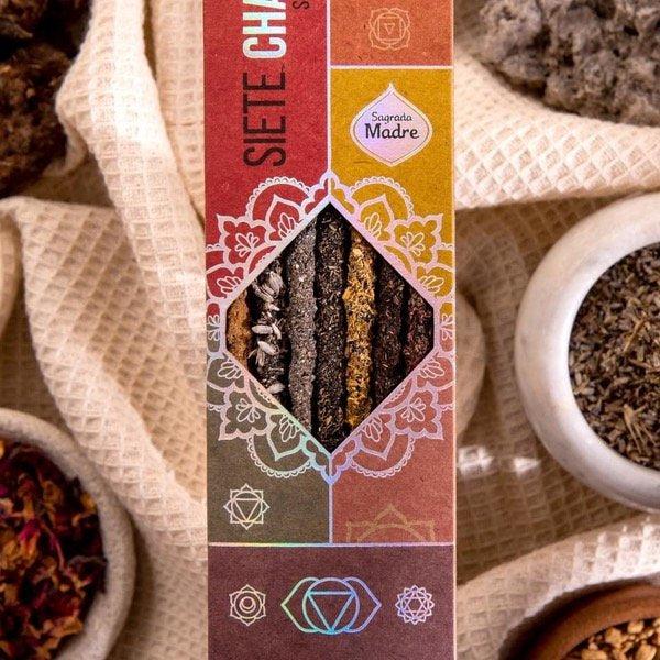 *NEW* 7 Chakra Incense | Variety Pack | Rose | Sandalwood | Palo Santo | Rosemary | Myrrh | Copal | Lavender