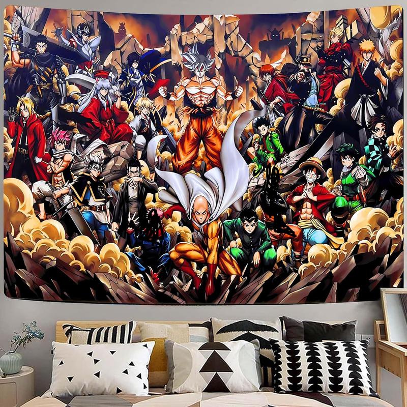 Anime Tapestry Anime Gifts Anime Background Decoration Merchandise Wall Hanging Tapestries for Bedroom Dorm Living Room 60x80inch