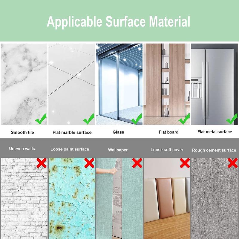 Self Adhesive Acrylic Mirror, Mirror Tiles,Flexible Plastic Mirror Sheets Wall Stickers,2MM Thick Mirror,Frameless Small Mirror  Glass Full Length Wall Mirror Tiles Frameless Body Tiles for Bedroom, Mounted Home Gym, Door