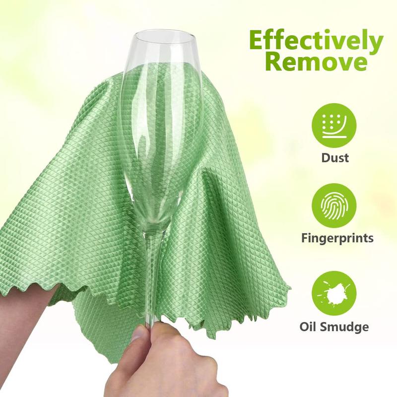 Microfiber Glass Cleaning Cloths-6PK, 16