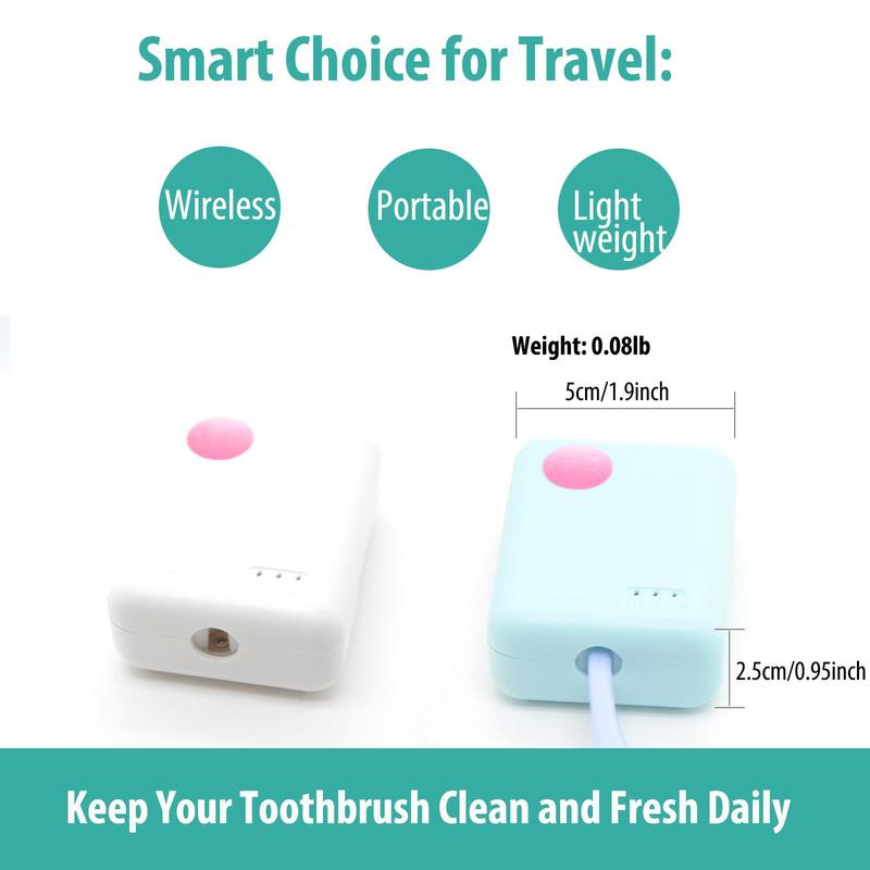 Portable Toothbrush Sterilizer Box, 1 Count Disinfect Toothbrush Holder without Battery, Mini Toothbrush Storage Box for Home & Summer Travel