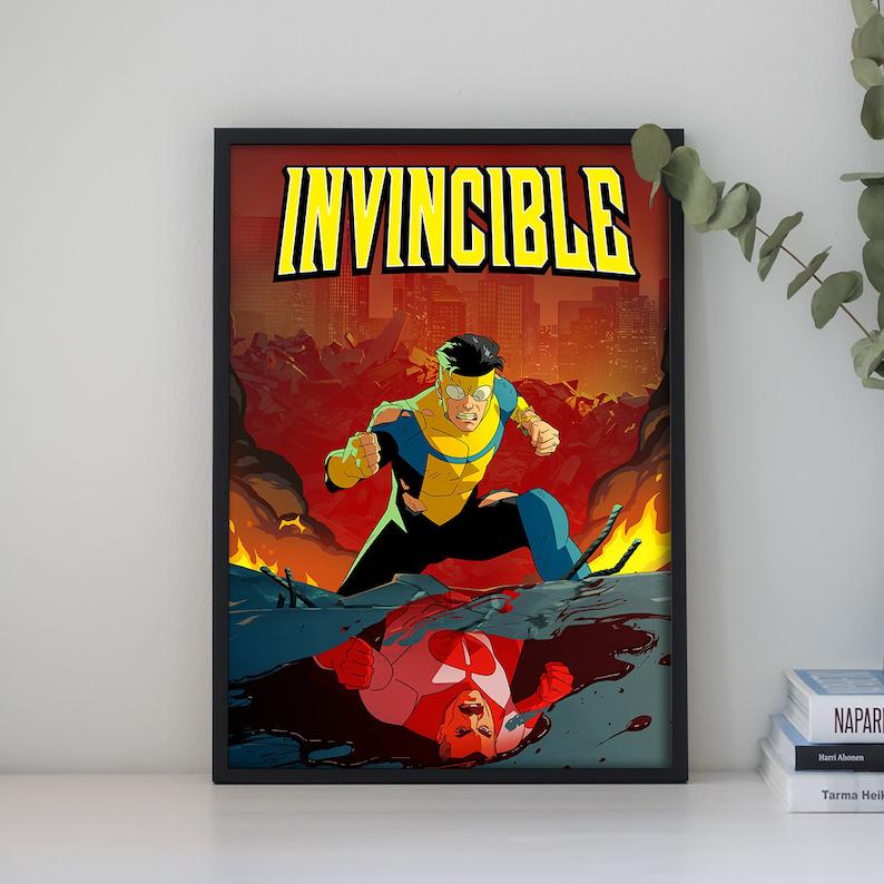 Invincible Movie poster | Vintage Retro Art Print | Wall Art Print |Home decor