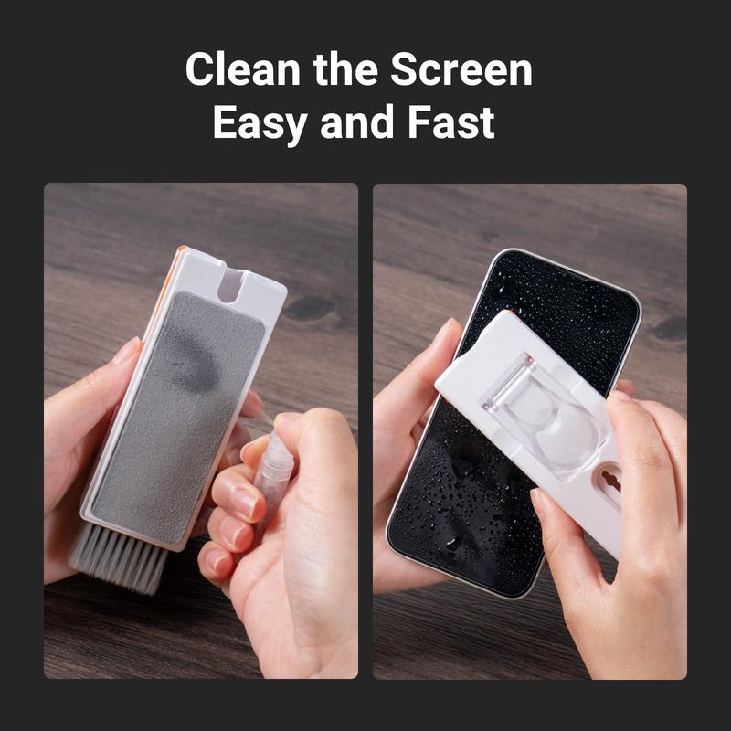 11-in-1 Portable Electronic Cleaning Kit, Clean Your Electronic Devices, Handy Brush Handle Durable