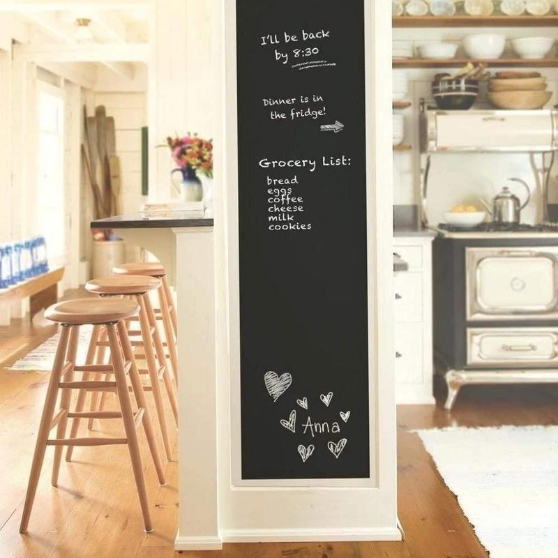 Erasable Chalkboard Sticker, Removable Blackboard Wall Sticker, Wall Decorative Sticker, Home Decor Ideas, DIY Reusable Erasable Chalkboard Sticker for Home and Office