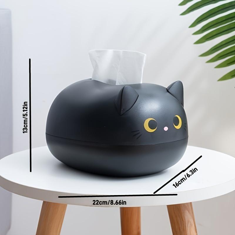 Cute Cat Design Tissue Box, 1 Count Creative Desktop Tissue Holder, Tissue Storage Box for Home Office Bathroom, Home Organizer