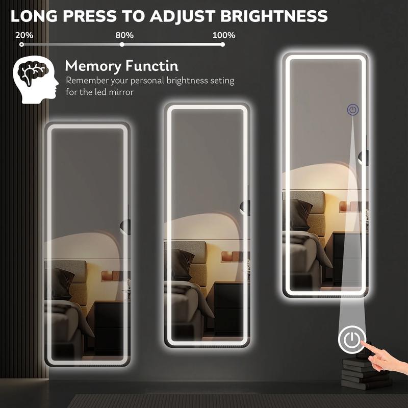 Full Length Mirror with Lights, 64