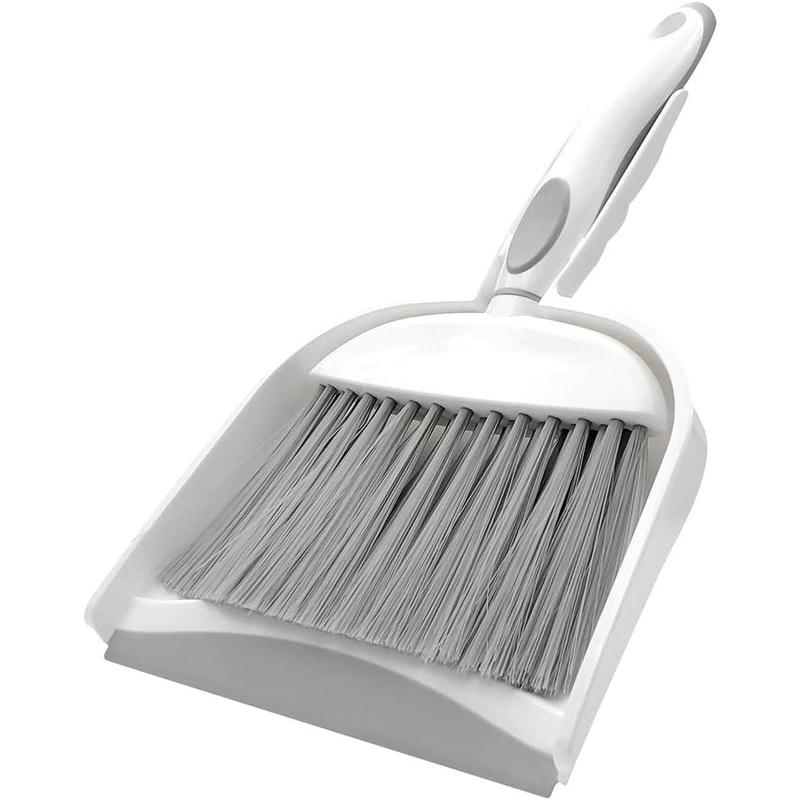 Broom Dustpan Brush Small Dust pan : Small Dustpan and Brush Set Mini Broom and Dustpan Set Whisk Broom and Dustpan Set Small Broom and Dustpan Set for Desk, Table, Home, Kitchen Necessities (Gray)