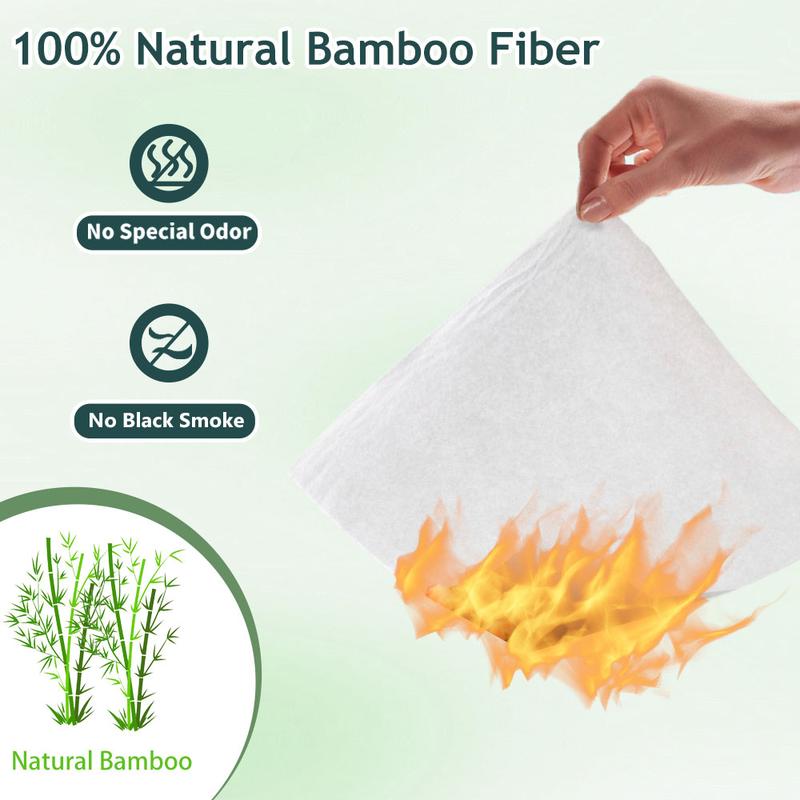 Tree-Free Reusable and Washable Bamboo Paper Towels - Sustainable Substitution of 6 rolls Bounty Paper Towels | Heavy Duty & Super Absorbent, Durable | 20 Sheets Roll