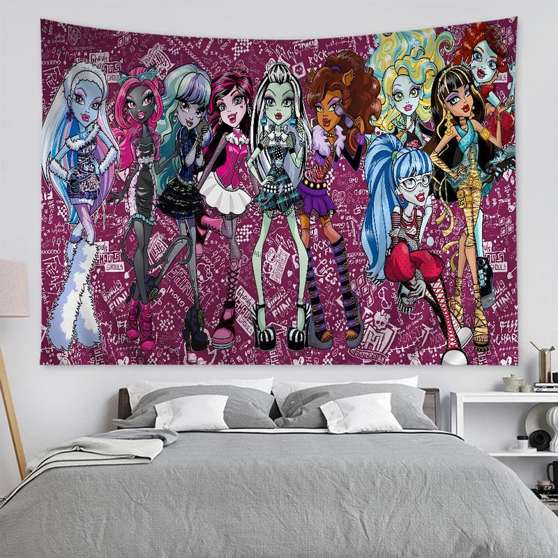 M-Monster Cartoon High Chart Tapestry Home Decoration hippie bohemian decoration divination Wall Hanging Home Decor