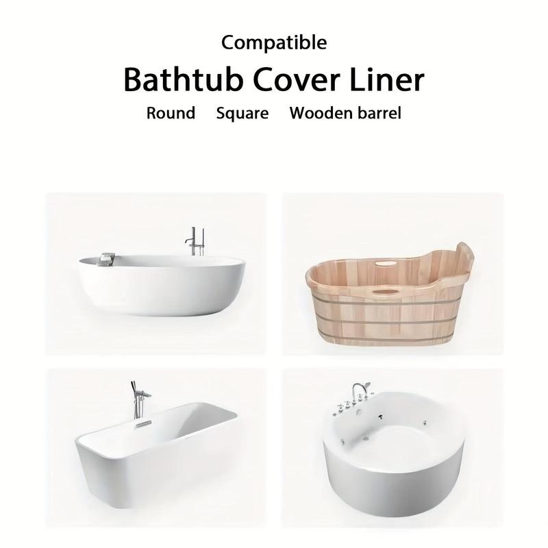 Disposable Bathtub Cover Liner, 10pcs set Large Bathtub Cover for Home, Bathtub Liner Plastic Bag, Portable Bathtub Cover for Travel, Gym, Beauty Salon, Hotel