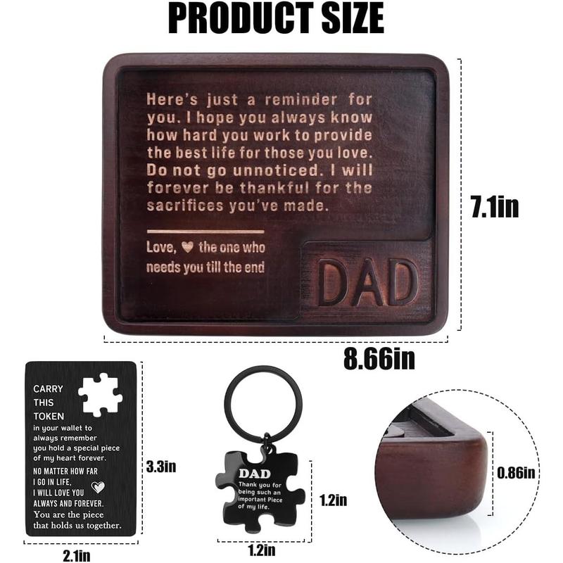 Gifts for Dad from Daughter Son,  Gifts for Dad Christmas Birthday Fathers Day  Valet Tray Set,  Dad Ever,  Step Dad Gifts for Father, Gift for Dad Who Have Everything