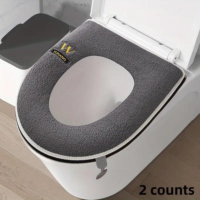 Thickened Toilet Seat Cushion, 2 Counts Household Toilet Seat Cover, All Season Universal Toilet Seat Cushion, Waterproof Cover, Toilet Seat