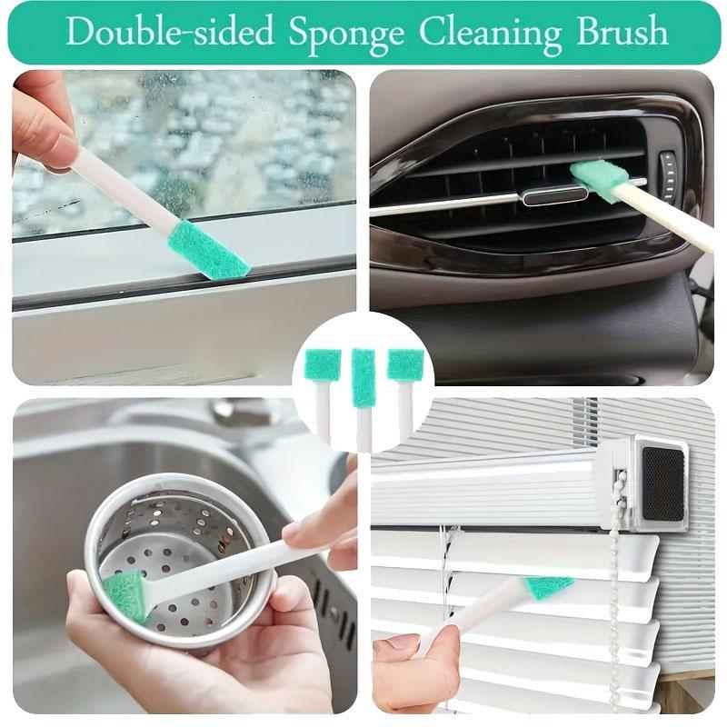 Household Gap Cleaning Brush Set, 8 Counts Tiny Scrub Cleaner Brush for Window Groove Track, Household Cleaning Tool