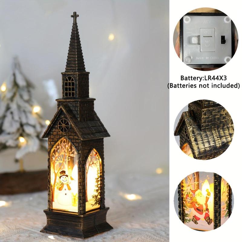 Christmas LED Candle Light Decoration, 1 Count Battery Powered Night Light, Decorative Light for Home Party Festival, Home Decor Supplies