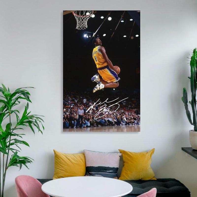 Kobe Bryant Dunk Poster Canvas Wall Art Posters for room aesthetic For Boys Bedroom Decoration wall decor Print Painting room decor