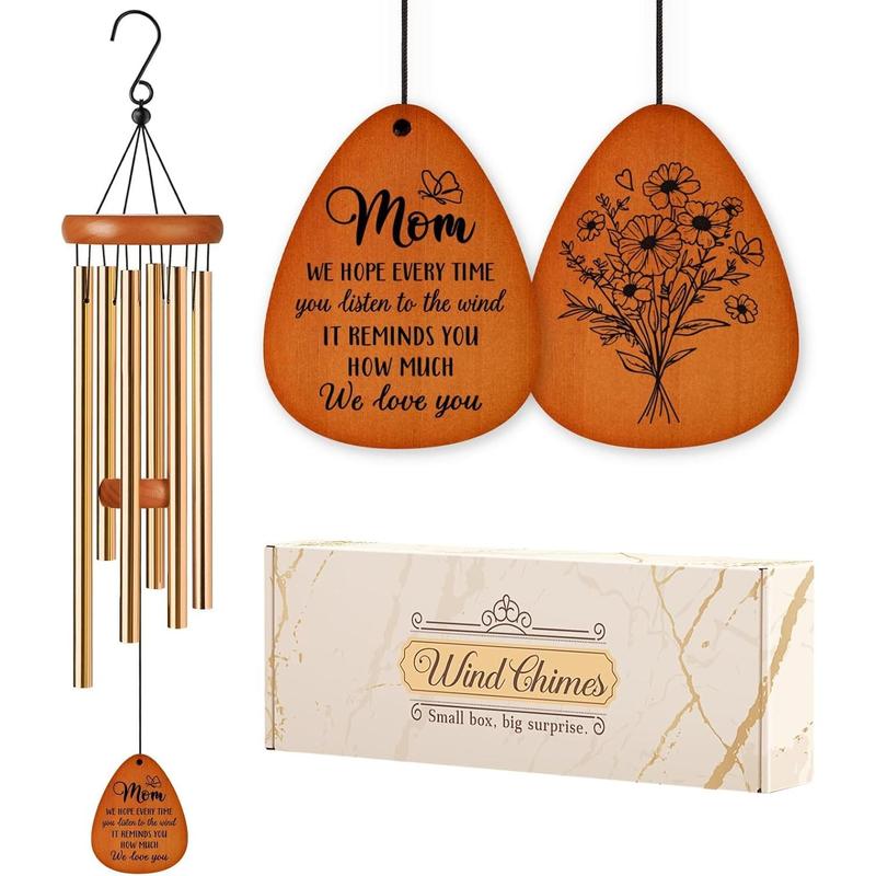 Gifts for mom,mom gift wind chimes, birthday gifts for mom from daughter and son,Mother's Day Thanksgiving Christmas love reminder gifts