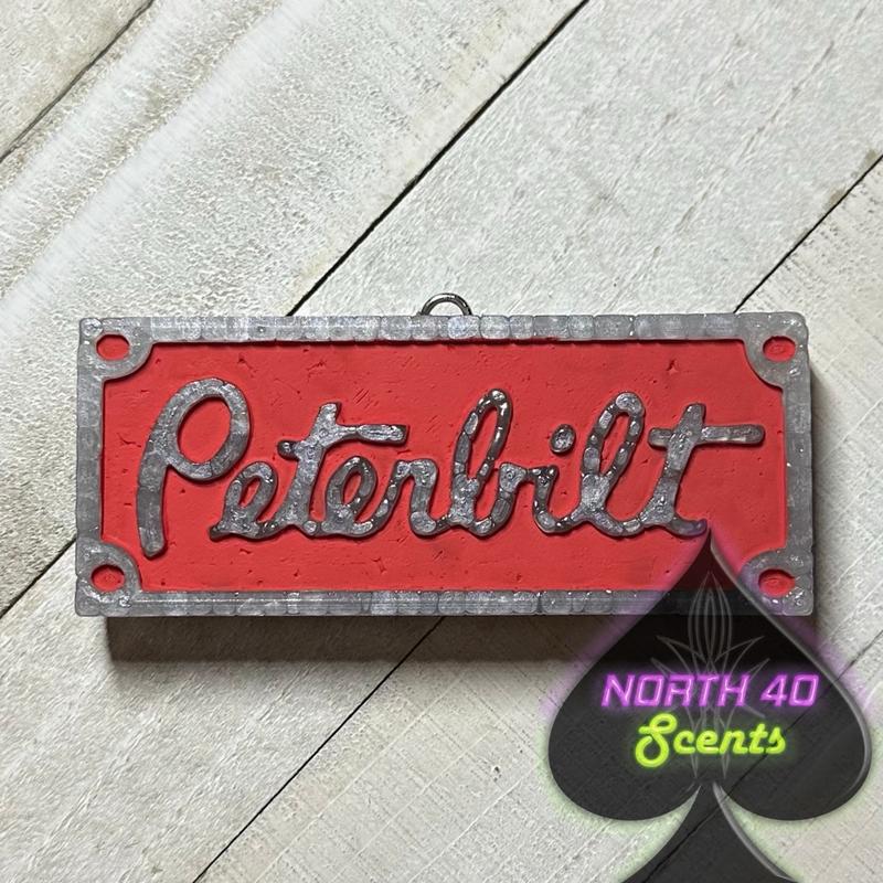 Peterbilt, old school rectangle emblem design Decor