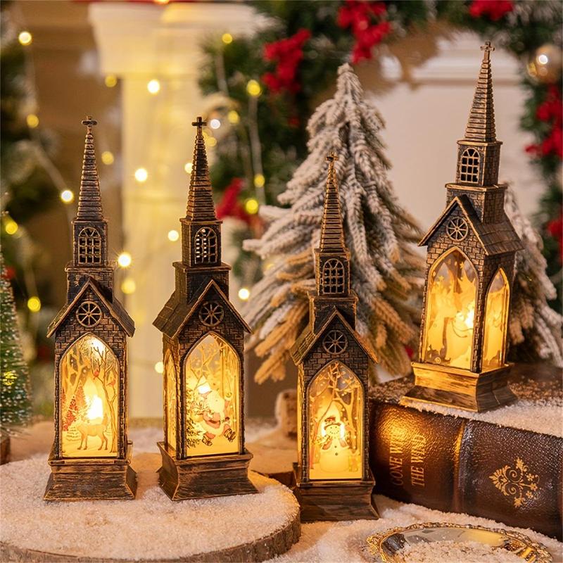 Christmas LED Candle Light Decoration, 1 Count Battery Powered Night Light, Decorative Light for Home Party Festival, Home Decor Supplies