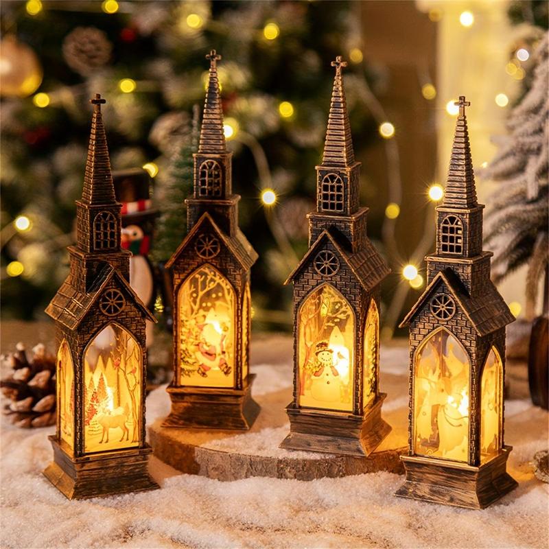 Christmas LED Candle Light Decoration, 1 Count Battery Powered Night Light, Decorative Light for Home Party Festival, Home Decor Supplies