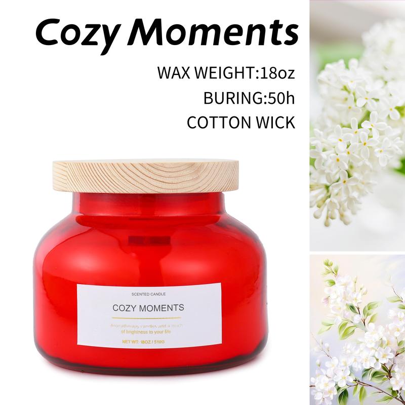 Large Capacity (36 Oz), Burning For 100h,2 Home Scented Candles - Glass Jar Candles - Men's And Women's Candle Gifts - Luxury Home Candles, Creamy Vanilla And Cozy Moments Fragrance, Sweet Companion For A Warm Home.