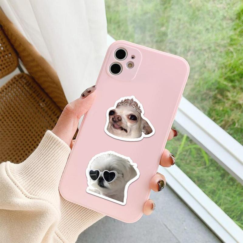 Cute Dog Series Doodle Sticker, 60pcs set Waterproof Decorative Sticker, DIY Creative Sticker for Phone Case, Laptop, Notebook, Helmet, Skateboard