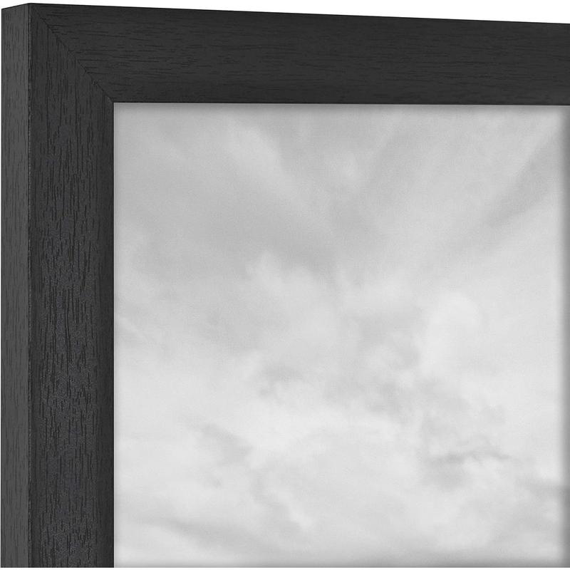 16‘’x24‘’ Studio Gallery Poster Frame Black Woodgrain, Vertical & Horizontal Wall Hanging Large Picture Frame for Photos, Posters & Art Prints