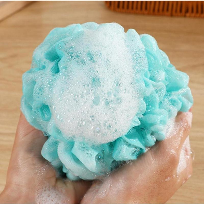 Loofah Sponge 70g count Bath Sponges Shower Loofahs Mesh Balls for Body Scrubber Wash Exfoliating Bathroom Men Women - 4 Pack Scrubber Cleaning Loofah Bathing Accessories(Creative Life Pavilion)