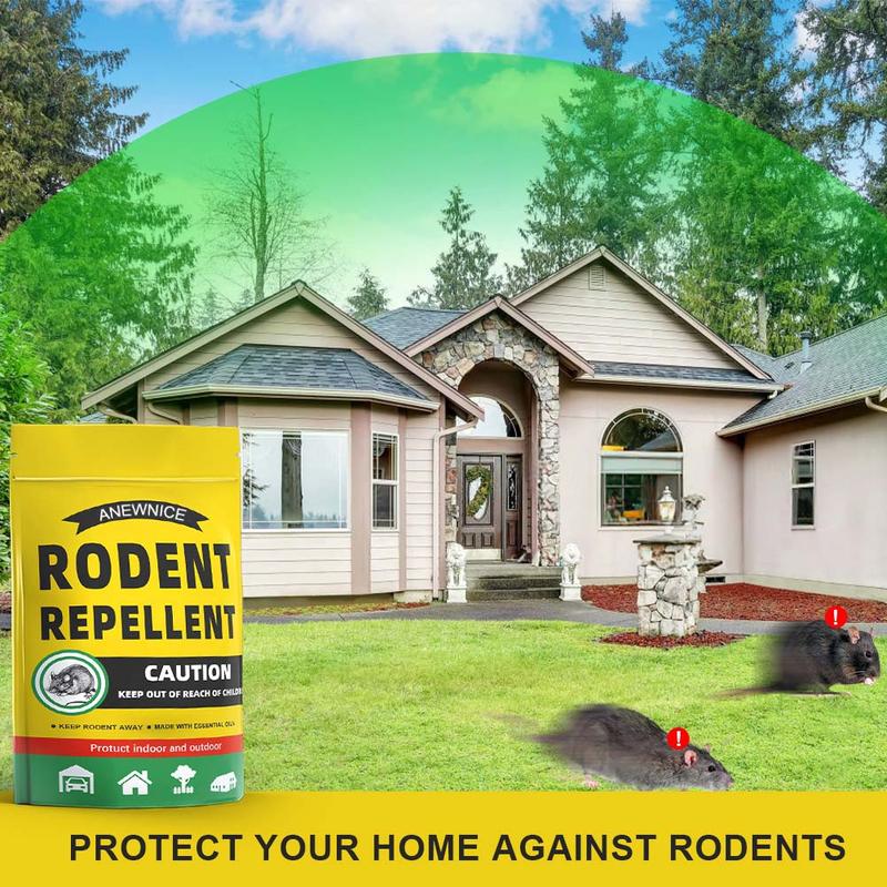 Rodent Repellent, Mice Repellents Indoor, Mouse Repellent Outdoor,Extra-Strength Peppermint Repel Mice and Rats from Nesting&Freshen Air in Car RV, 8P