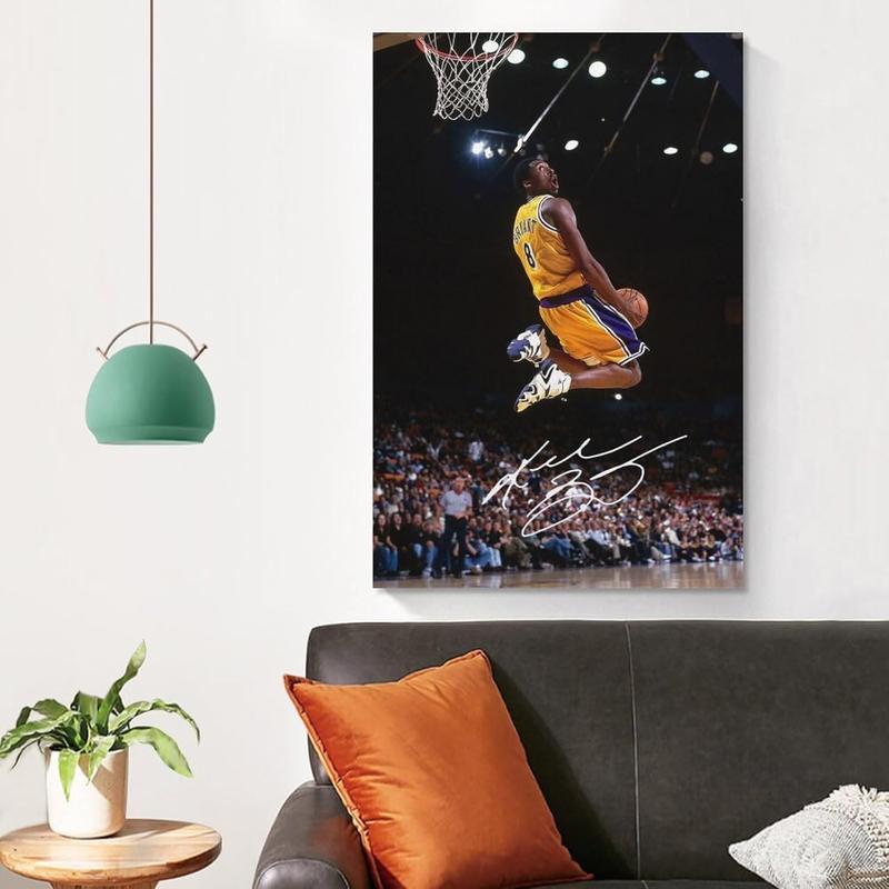 Kobe Bryant Dunk Poster Canvas Wall Art Posters for room aesthetic For Boys Bedroom Decoration wall decor Print Painting room decor