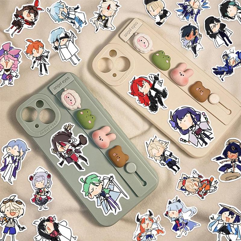 Anime Character Pattern Sticker, 84pcs set Waterproof Self Adhesive Decor Paper, Decor Sticker for Gift Greeting Card Water Bottle Laptop Phone