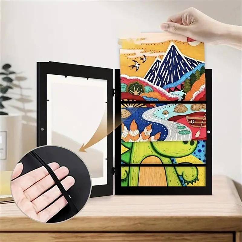 Empty A4 Front Open Photo Frame, 1 Count Modern Decorative Photo Frame, Wall Hanging Photo Frame for Home Room Office Decor