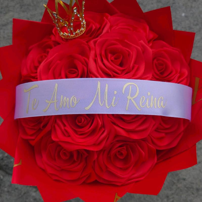 Te Amo Mi Reyna Rosas Eternas Eternal roses rose bouquet arrangement flores flowers decor room Decorative Gift