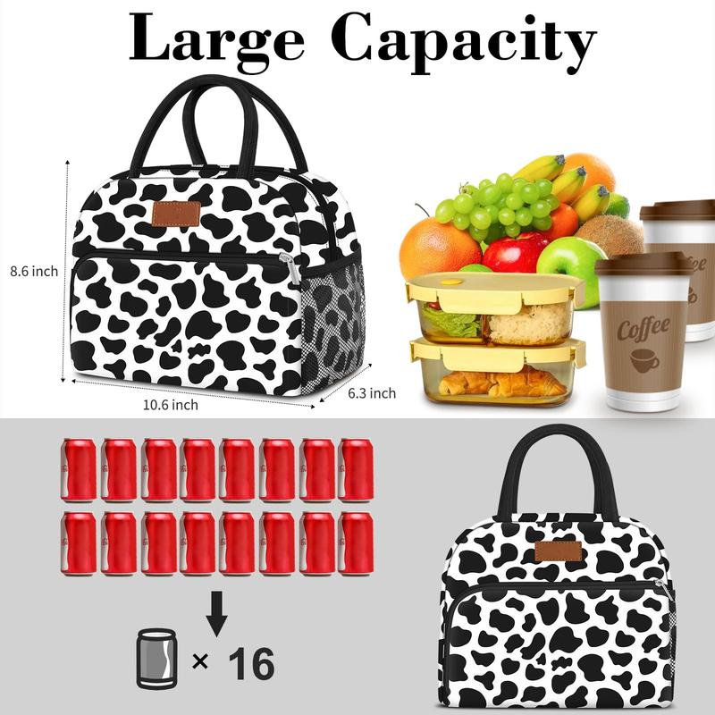 Lunch Bag Women, Lunch Box Lunch Bag for Women Adult Men, Small Leakproof Cute Lunch Tote Large Capacity Reusable Insulated Cooler Lunch Container for Work Office Picnic Travel